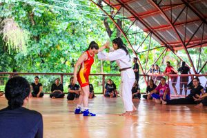 SEDEL - Curso de Defesa Pessoal Feminina no Vila Aberta Para Todos FOTO Divulgação Sedel